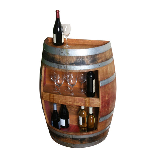 Wall Wine Barrel Cabinet