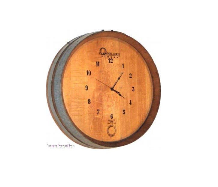 1/4 Barrel-Head Wall Clock