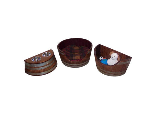 Combo Pet Bed, Toy Box & Food Bowl