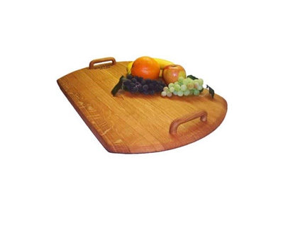 Wine Barrel Head Serving Tray