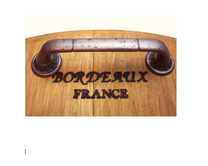 Wine Barrel Head Serving Tray