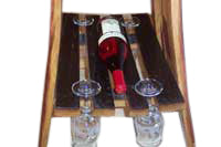 Barrel Bistro Table w/ Wine Rack